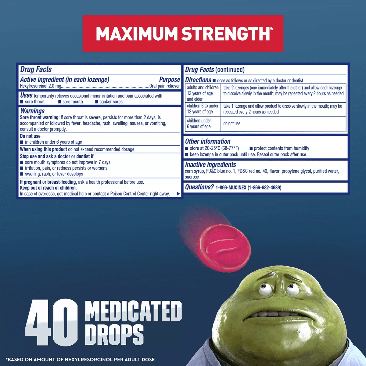 Mucinex Instasoothe Sore Throat Pain Relief - Elderberry & Wild Cherry - 40Ct - Image 9