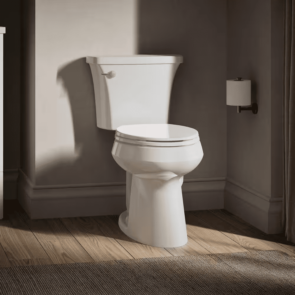 Highline Arc 12 In. Rough in 2-Piece 1.28 GFP Single Flush Elongated Chair Height Toilet in White with Soft Close Seat - Image 2