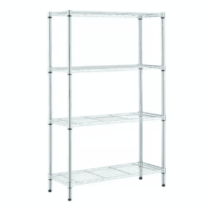 4-Tier Steel Wire Shelving Unit in Chrome (36 In. W X 54 In. H X 14 In. D)