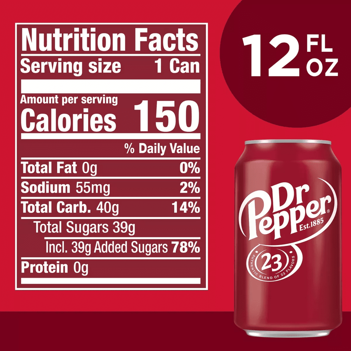 Dr Pepper Soda - 12Pk/12 Fl Oz Cans - Image 4