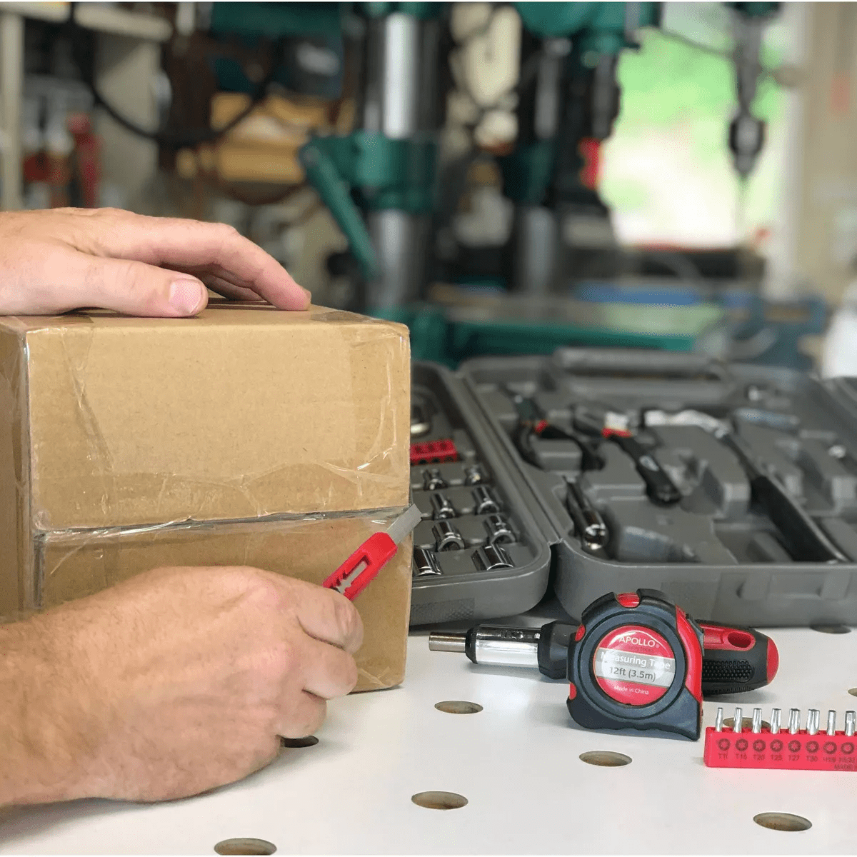 Apollo Tools 79Pc Multi Purpose Tool Kit DT9411 Red: Household & Car Tool Set, Chromed Steel, Lifetime Warranty - Image 3