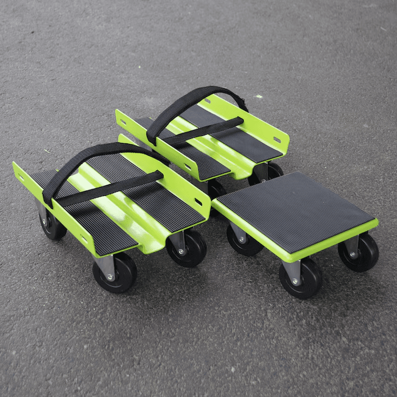 1500-Lb Capacity 4 -Wheel Green Steel Dolly - Image 2