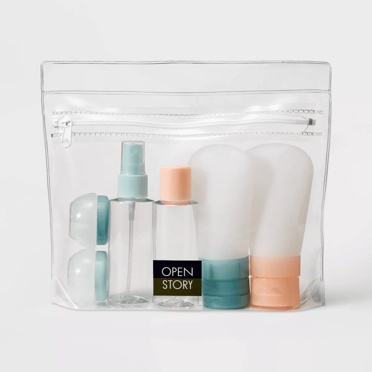 7Pc Toiletry Bag Set - Open Story™️: Silicone & EVA  Accessories