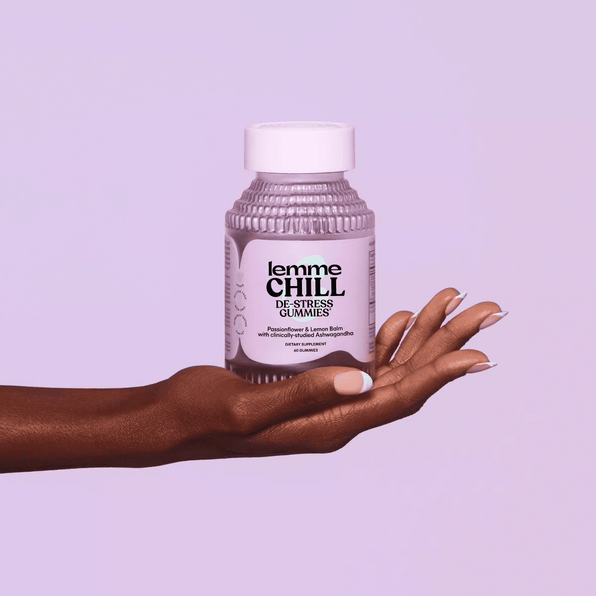 Lemme Chill De-Stress Ashwagandha Vegan Gummies - 60Ct - Image 2