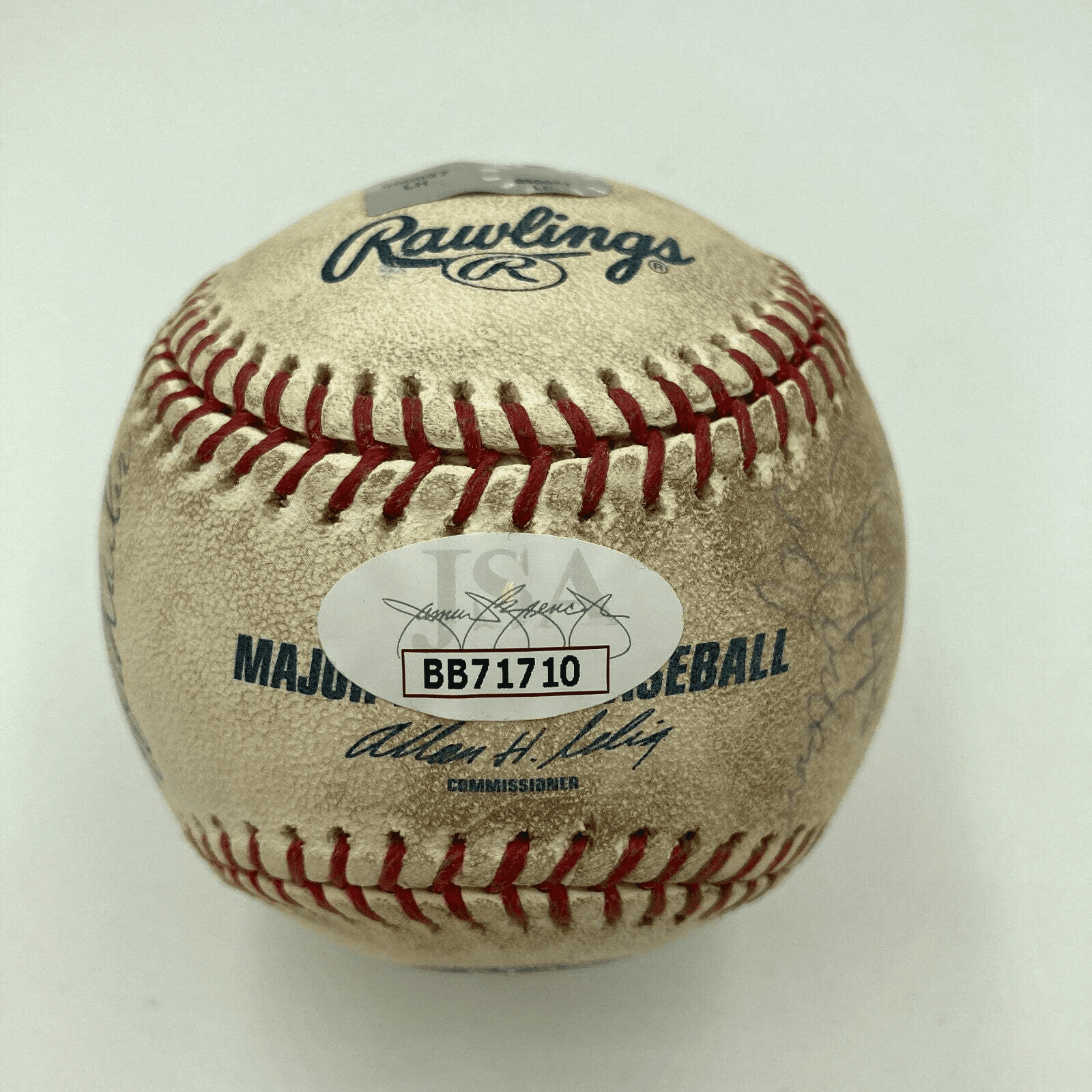 1969 Mets World Series Champs Team Signed Game Used Shea Stadium Baseball JSA - Image 7