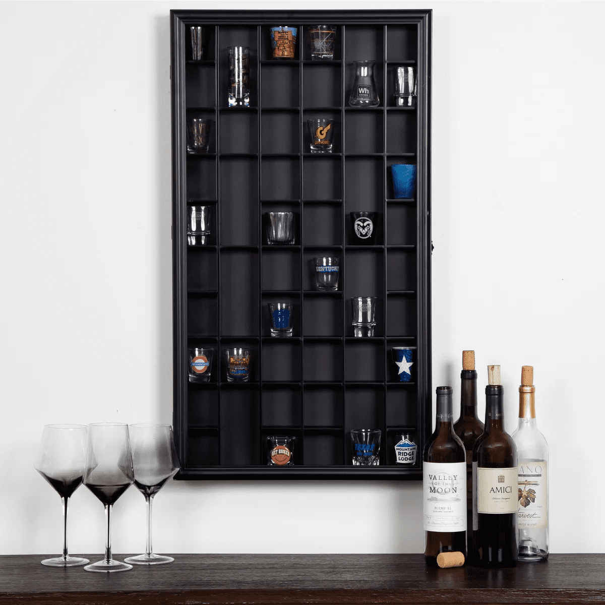 Gallery Solutions 52 Opening Shot Glass Case Display Boxes - Image 12