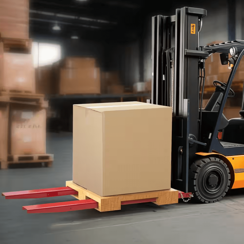 Pallet Fork Extensions 72 In. L X 4.5 In. W Heavy-Duty Carbon Steel Fork Extensions with Pins for Forklift (1-Pair, Red) - Image 2