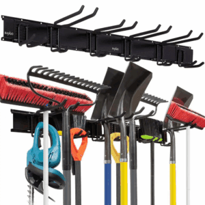 Garage Tool Storage Rack, 8 Piece Wall Mounted Garage Organizer