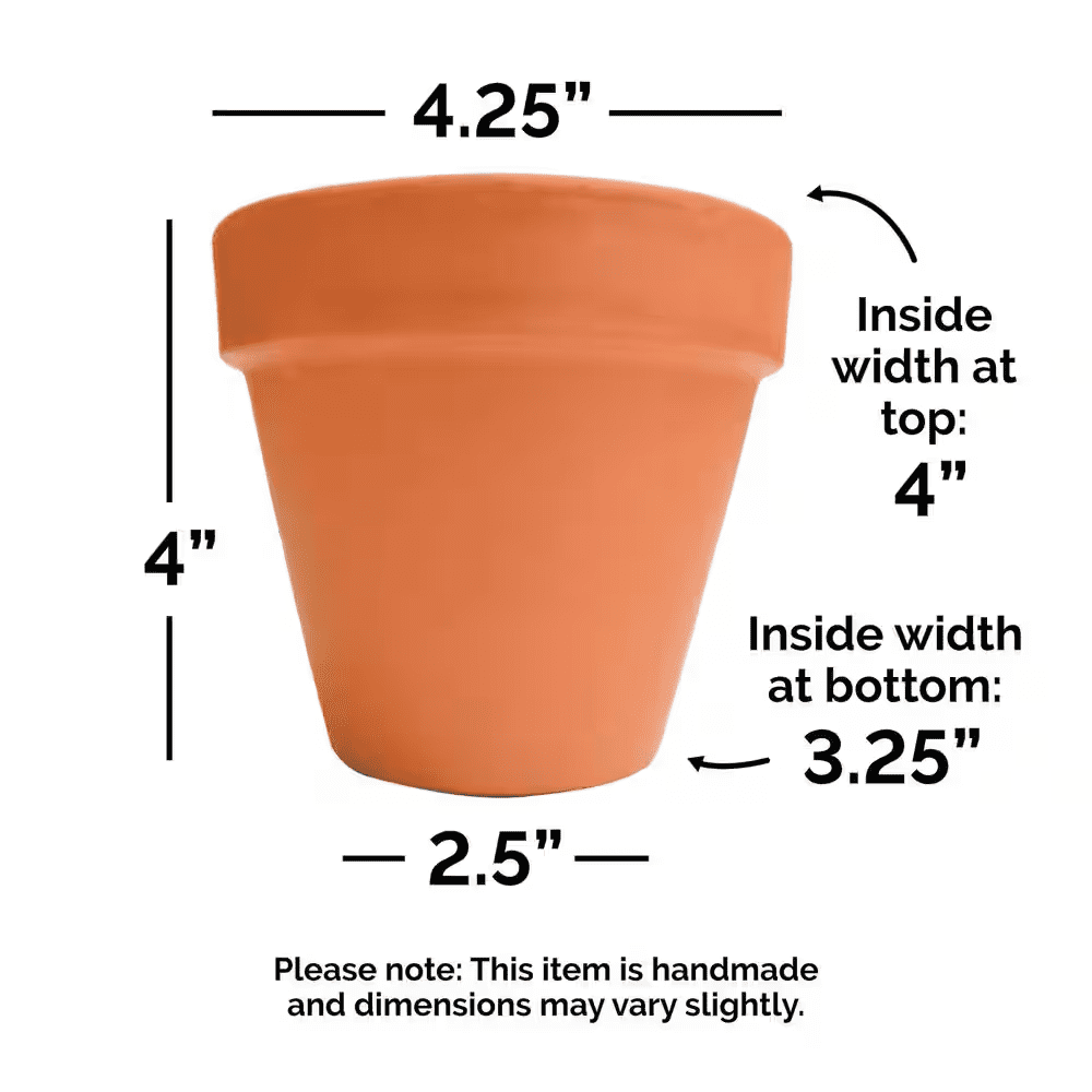 4.25 In. Small Terra Cotta Clay Pot - Image 5