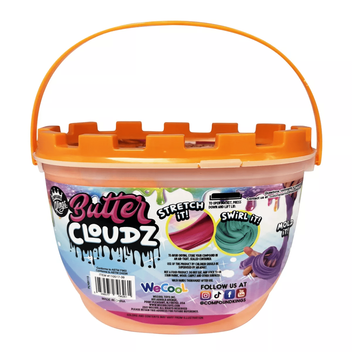 Compound Kings Halloween Pumpkin Crush Butter Cloudz Tub: Creative Thinking Slime for Kids & Adults, 1 Piece - Image 5
