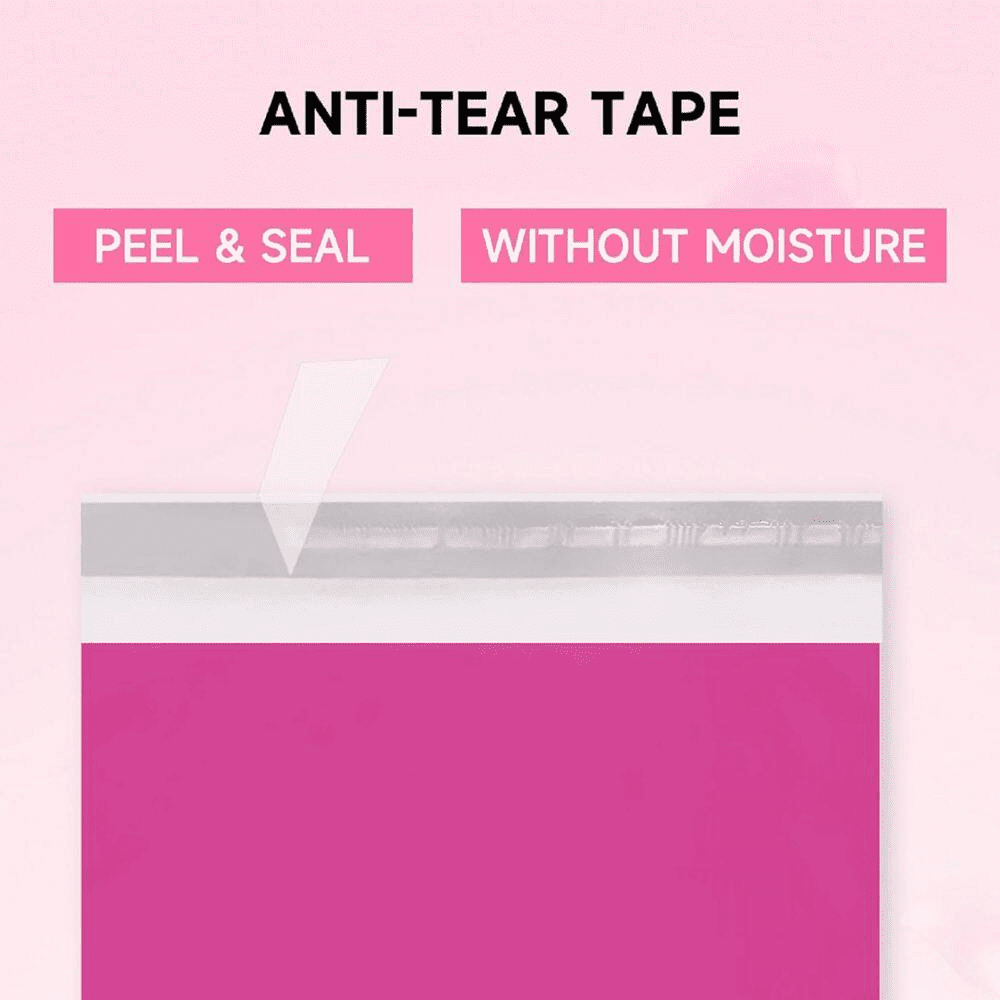 Pink Poly Mailers 14.5 X 19 In. 100 Pack Strong Adhesive Waterproof Shipping Envelopes for Clothing and Small Business - Image 3