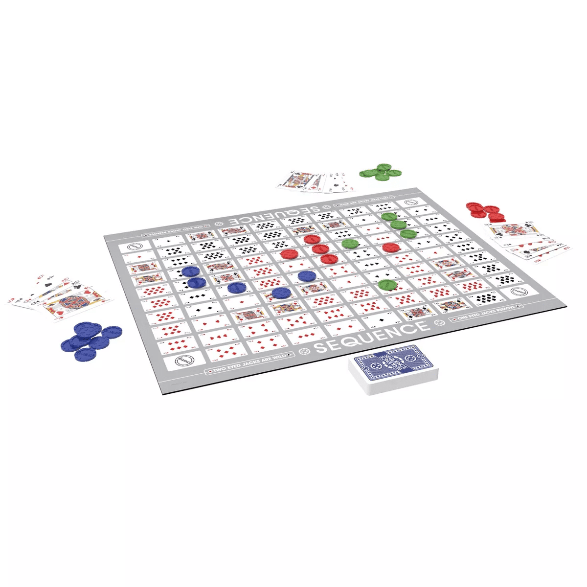 Goliath SEQUENCE Board Game & Bonus SEQUENCE Stacks Card Game - Image 2