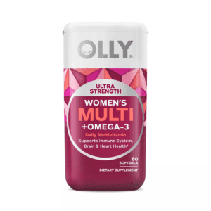 OLLY Ultra Strength Women'S Multi + Omega-3 Daily Vitamin Softgels - 60Ct