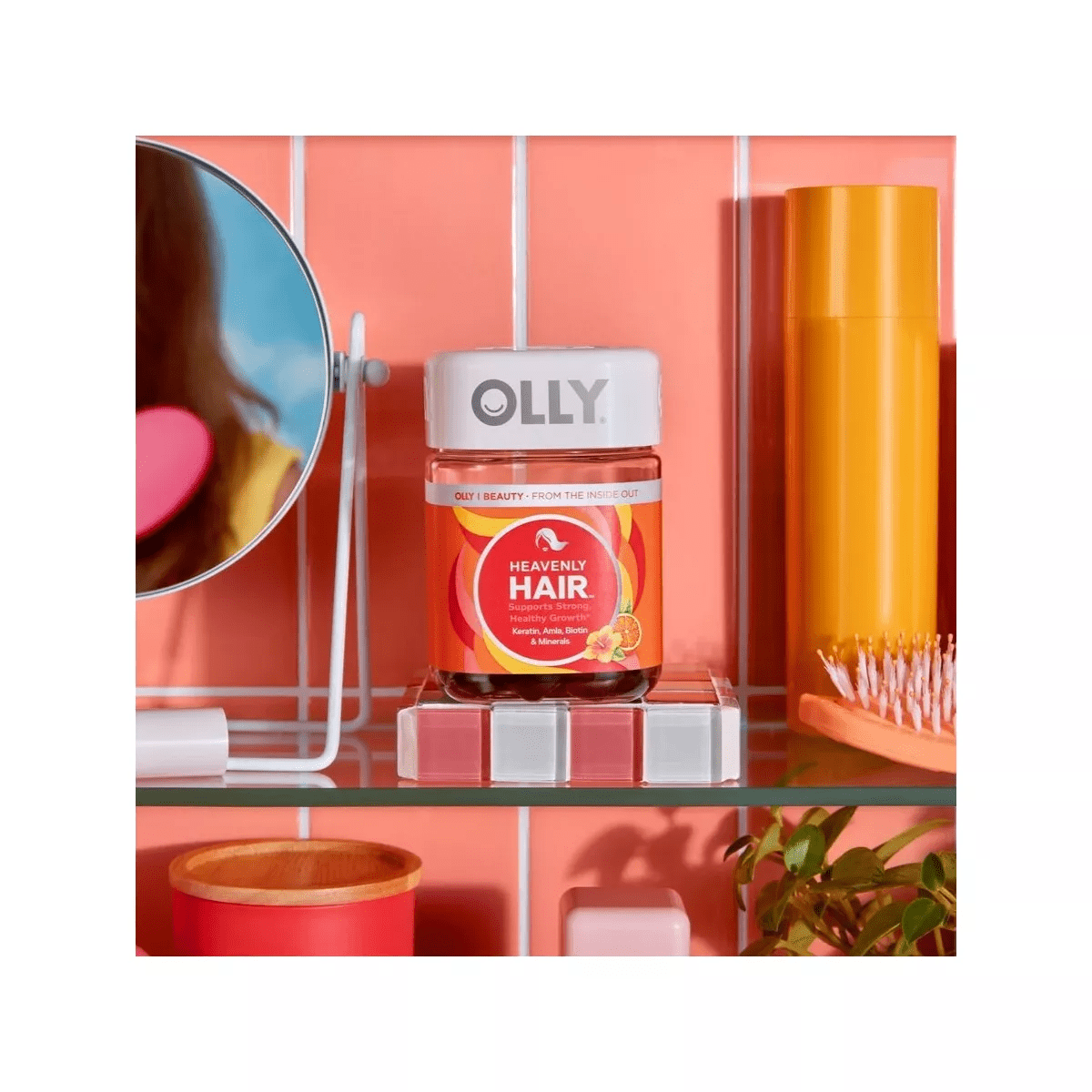 OLLY Heavenly Hair Supplement Gummies with Keratin, Amla, Biotin & Minerals - 60Ct - Image 2