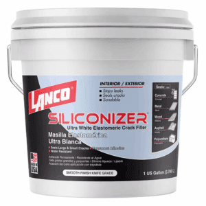 Siliconizer Crack Filler 1 Gal. White Elastomeric Roof Patch