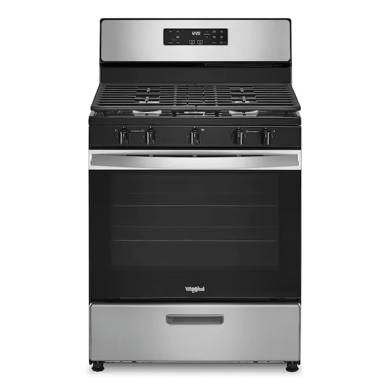 30-In 5 Burners 5.1-Cu Ft Freestanding Natural Gas Range ( Stainless Steel )