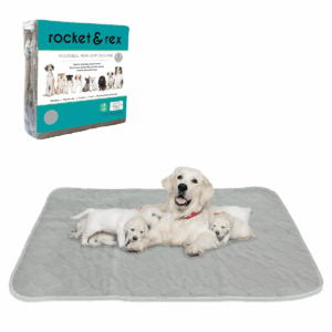 Rocket & Rex No Slip, Washable Reusable Whelping and Playpen Pads for Dogs