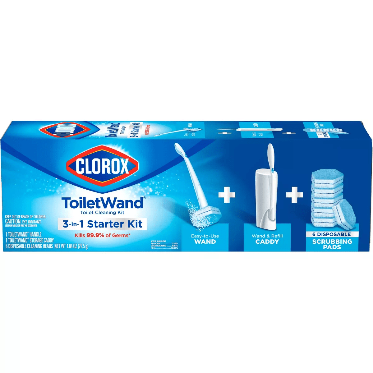 Clorox Toiletwand Disposable Toilet Cleaning System - Toiletwand Storage Caddy and 6 Refill Heads - Image 2