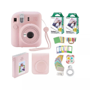 Fujifilm Instax Mini 12 Instant Camera with Case 40Fujifilm Prints Decoration Stickers Frames Photo Album and More Accessories