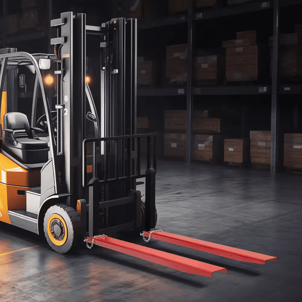 Pallet Fork Extensions 72 In. L X 4.5 In. W Heavy-Duty Carbon Steel Fork Extensions with Pins for Forklift (1-Pair, Red) - Image 9