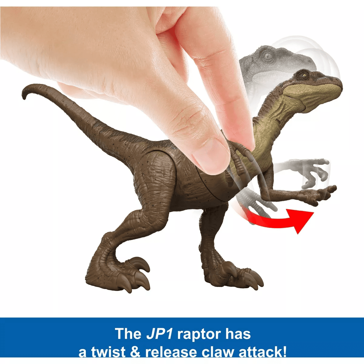 Jurassic World Jurassic Park I II and III Velociraptor Trilogy Set, 3 Action Figures with Attack - Image 11