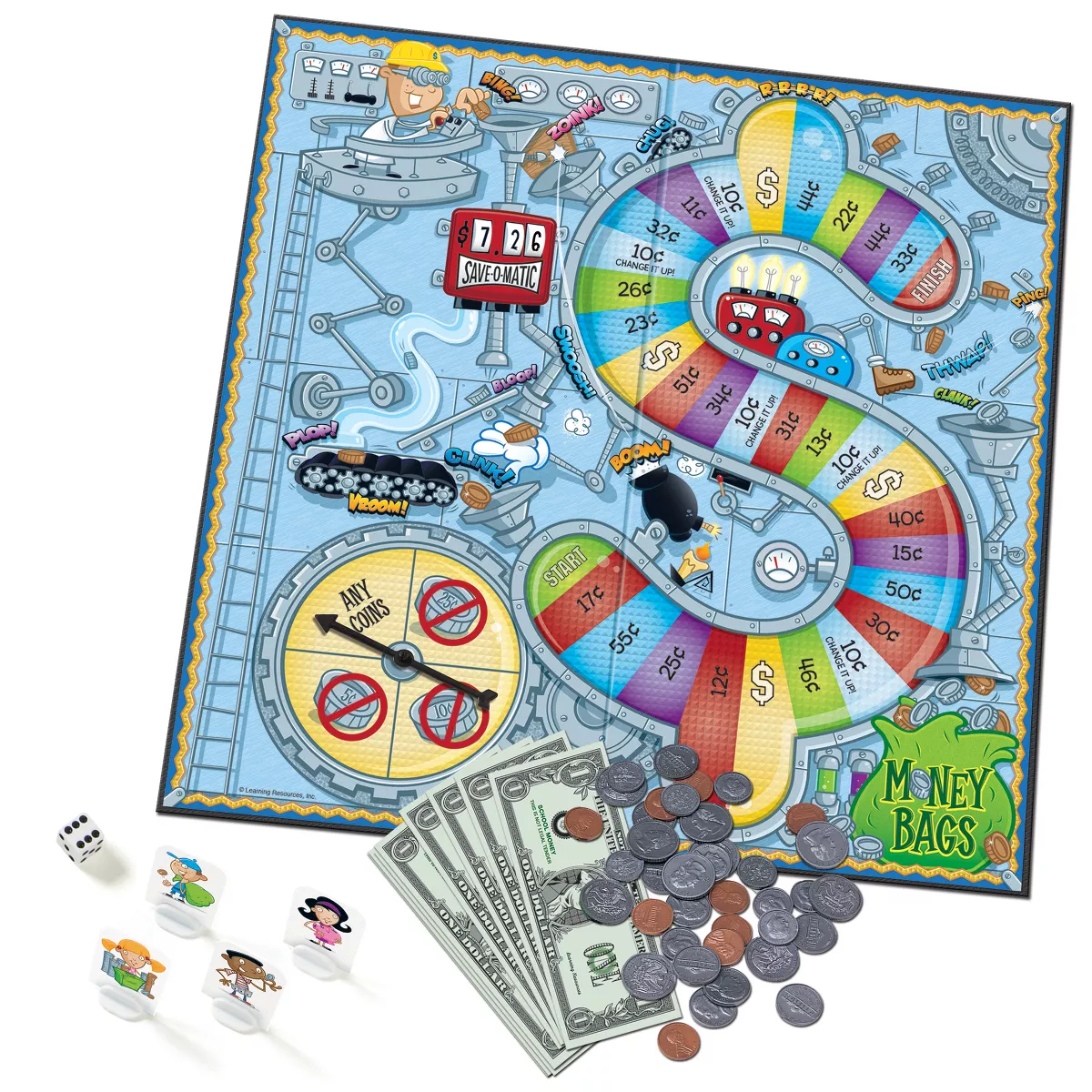 Learning Resources Money Bags Coin Value Game, Ages 7+ - Image 4