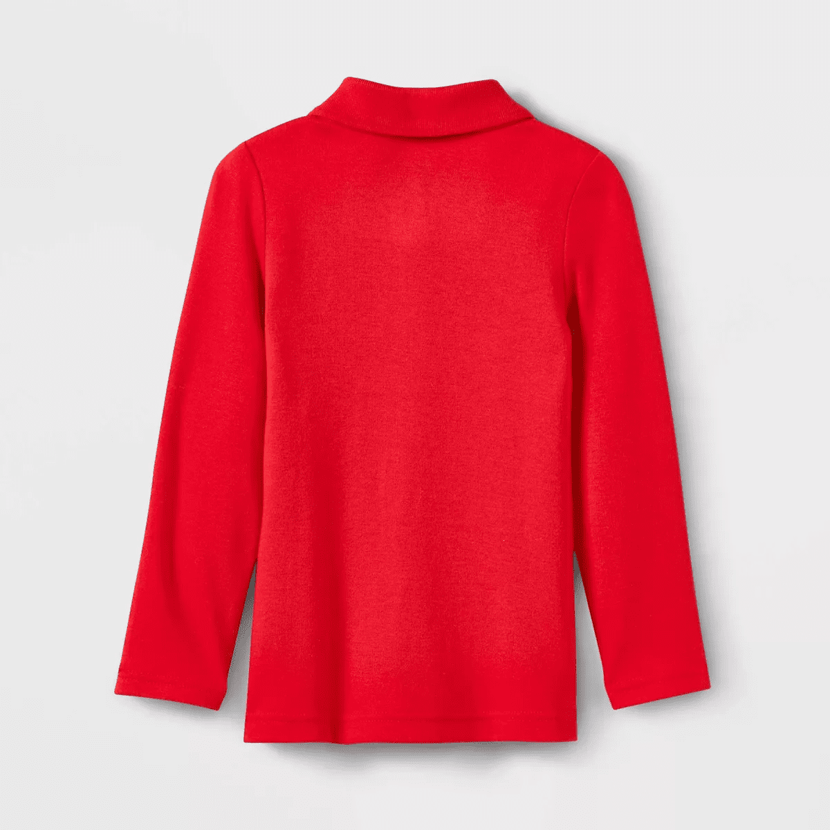 Toddler Girls' Long Sleeve Interlock Uniform Polo Shirt - Cat & Jack™ - Image 3