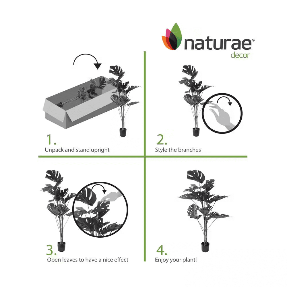 Artificial 47 In. Monstera Indoor and Outdoor Plants - Image 4