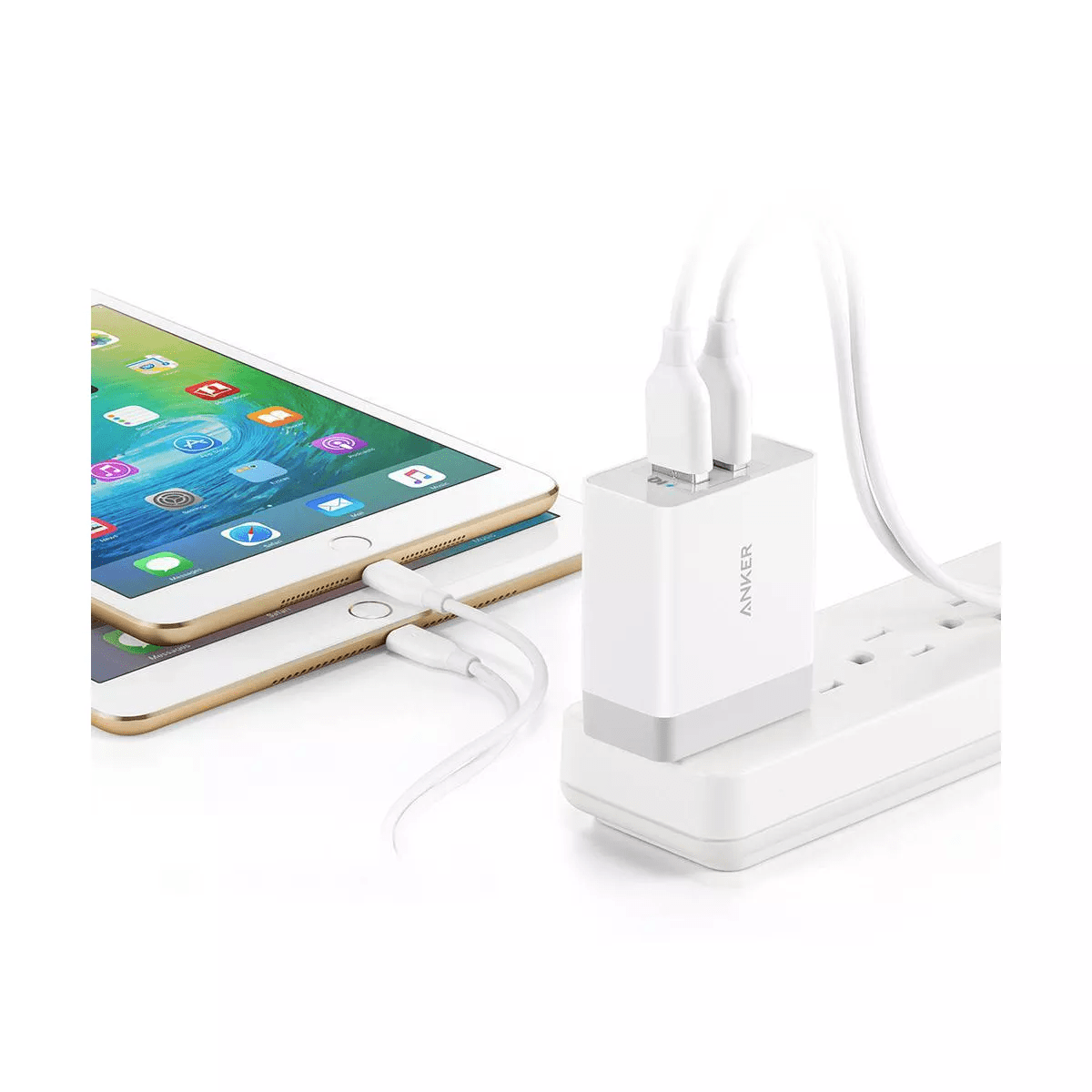 Anker 2-Port Powerport 24W Wall Charger - White - Image 4