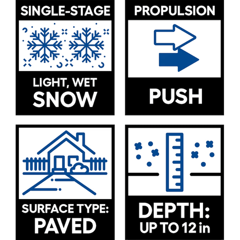 POWER+ 56-Volt 21-In Single-Stage Push Battery Snow Blower 5 Ah (Battery Included) (Charger Included) - Image 2
