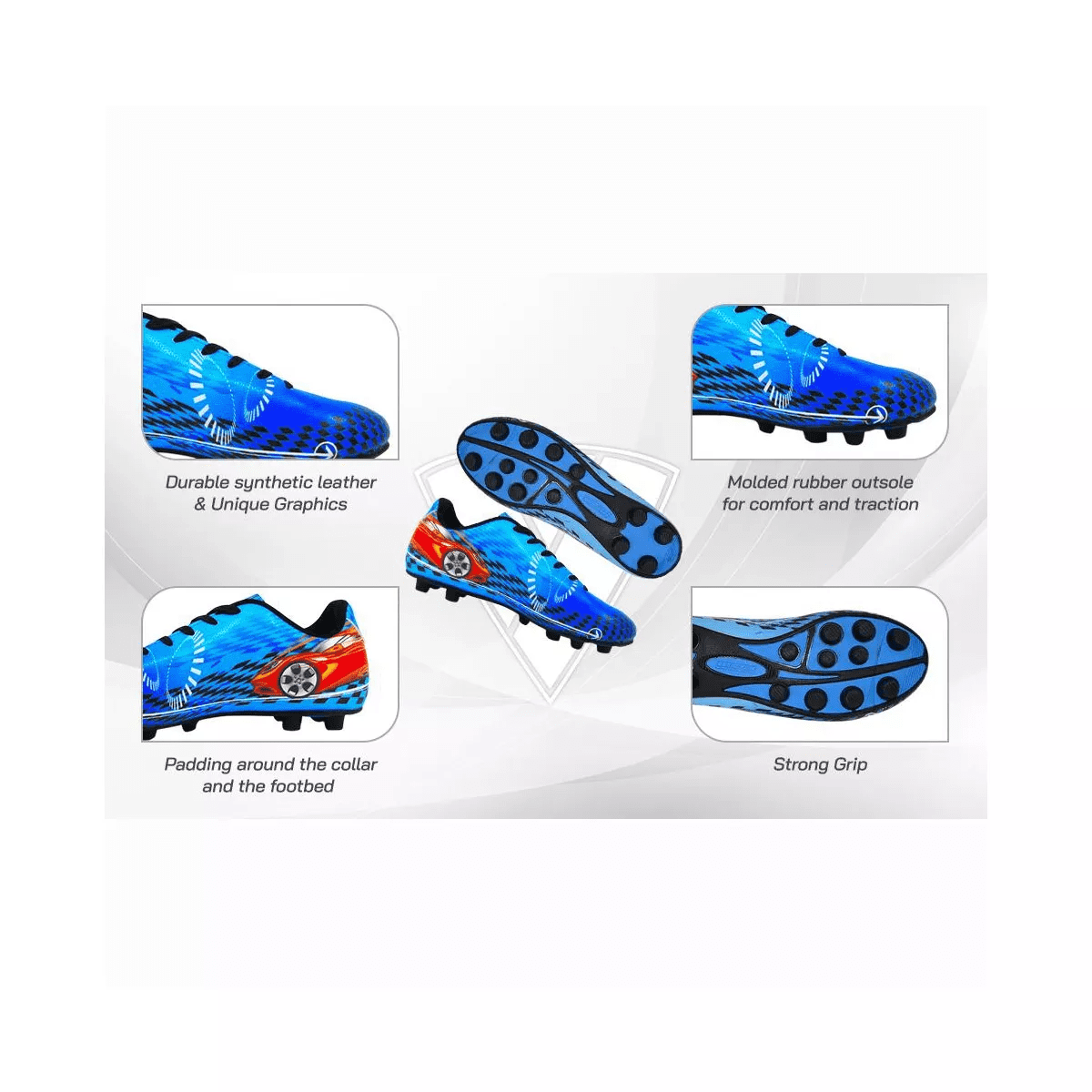 Vizari Racer Soccer Shoes: Versatile Unisex Footwear for Kids - Image 4