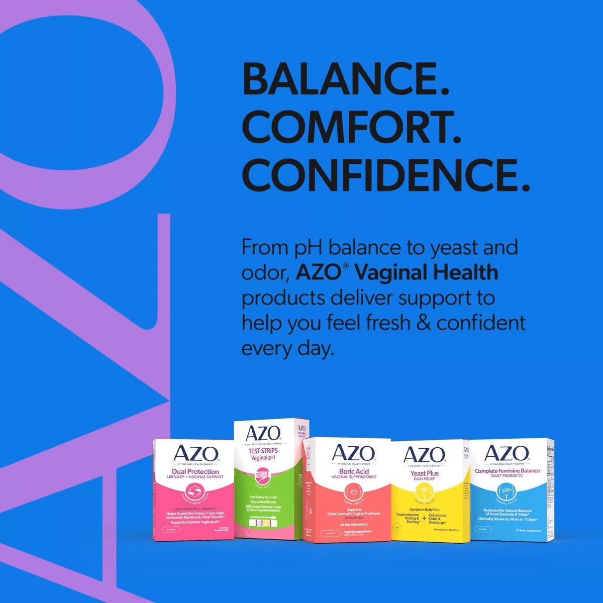 AZO Complete Feminine Balance, Daily Probiotic for Women, Supports Vaginal Health Capsules - 30Ct - Image 10