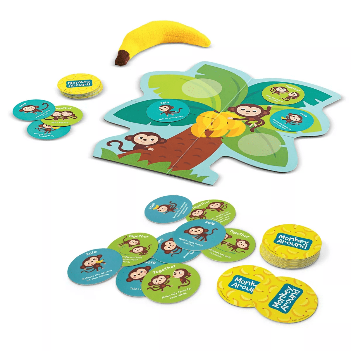 Peaceable Kingdom Monkey around Board Game: Educational Fun with Cards & Figures for 2+ Players, 30+ Minutes of Play - Image 3