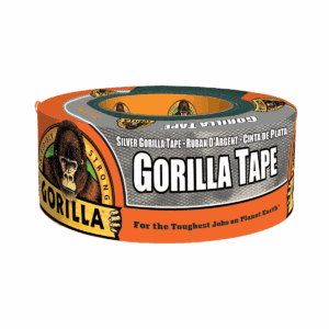 Gorilla 10 Yard Duct Tape Silver: Heavy Duty Industrial Adhesive, 1.88" Width, 30' Length