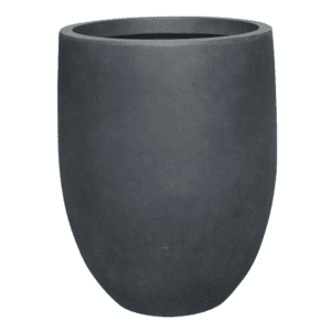 21.7"H Charcoal Concrete Tall Planter with Drainage Plug for Outdoor Indoor Garden