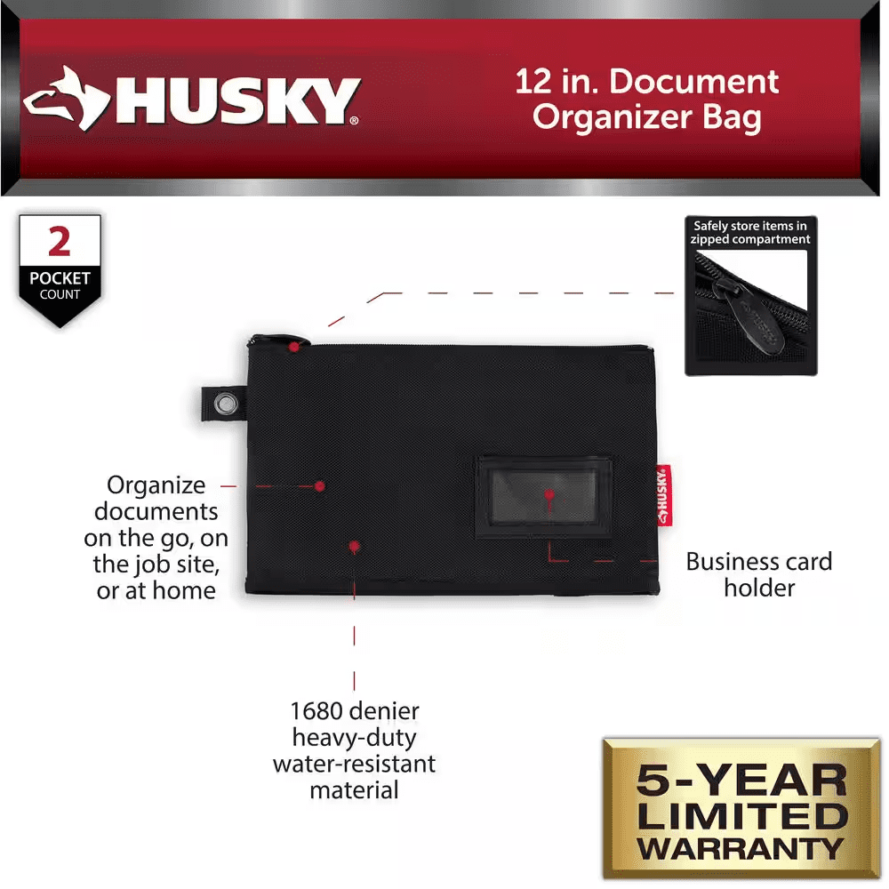 12 In. Document Organizer Bag - Image 2
