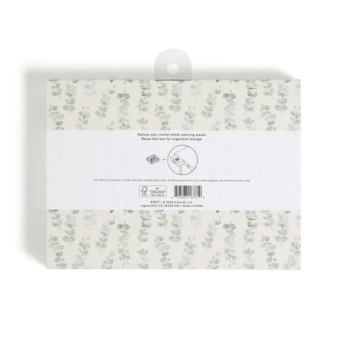 U Brands 65Ct Office Accessories Kit with Sticky Notepad Succulents - Image 5