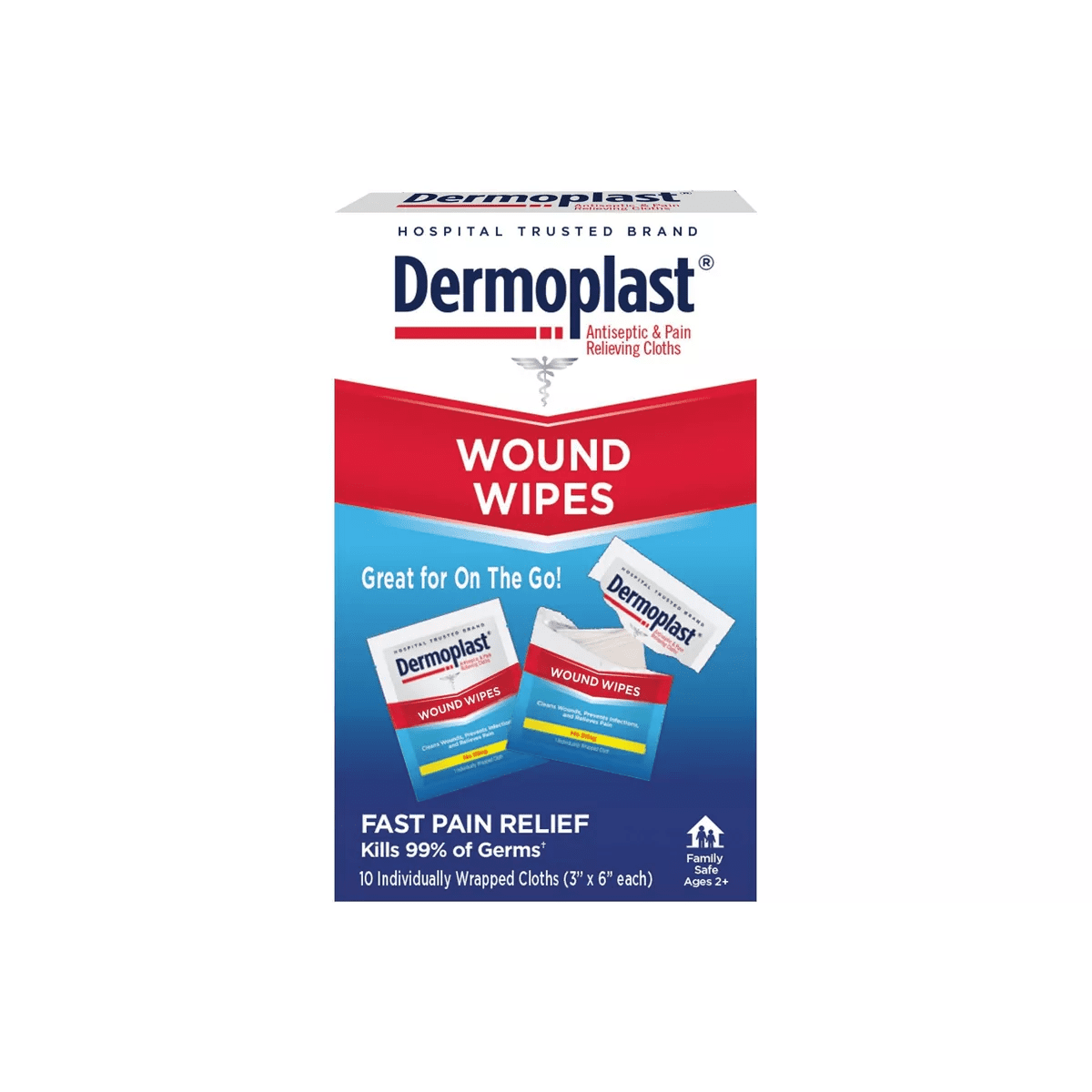 Dermoplast Wound Wipes - 10Ct