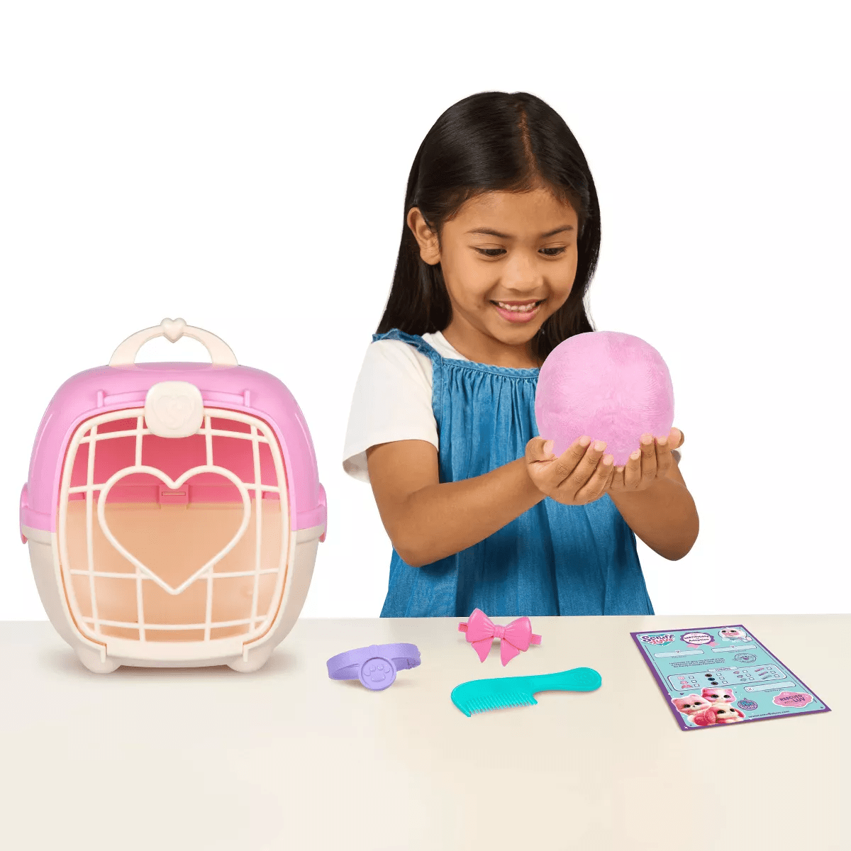 SCRUFF-A-LUVS Single Pet - Pink: Stuffed Dog, Cat, or Rabbit Toy, 8.66" Polyester Doll - Image 5