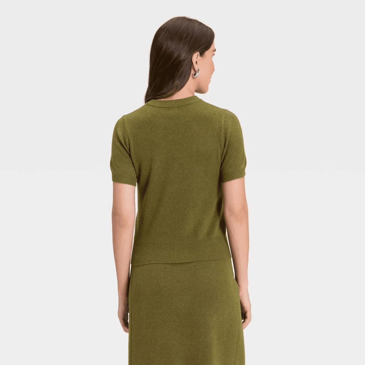 Women'S Short Sleeve Cozy Knit Sweater - Image 3