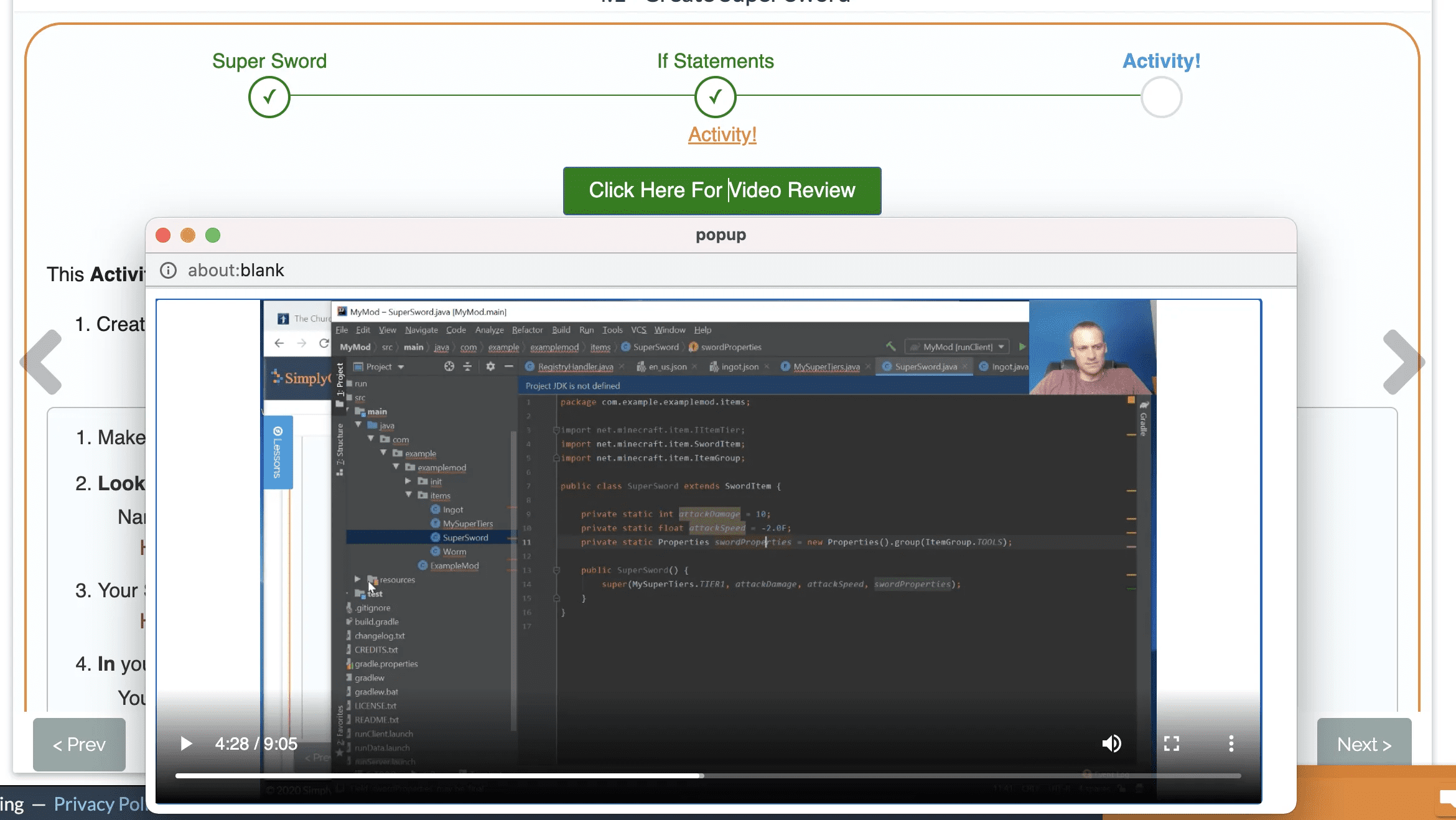 for Kids Minecraft Code Course – Minecraft Mods in Java – Premium Learn to Code Video Game Design Software for Kids Ages 11+ - Compatible with Pc/Mac - Image 4