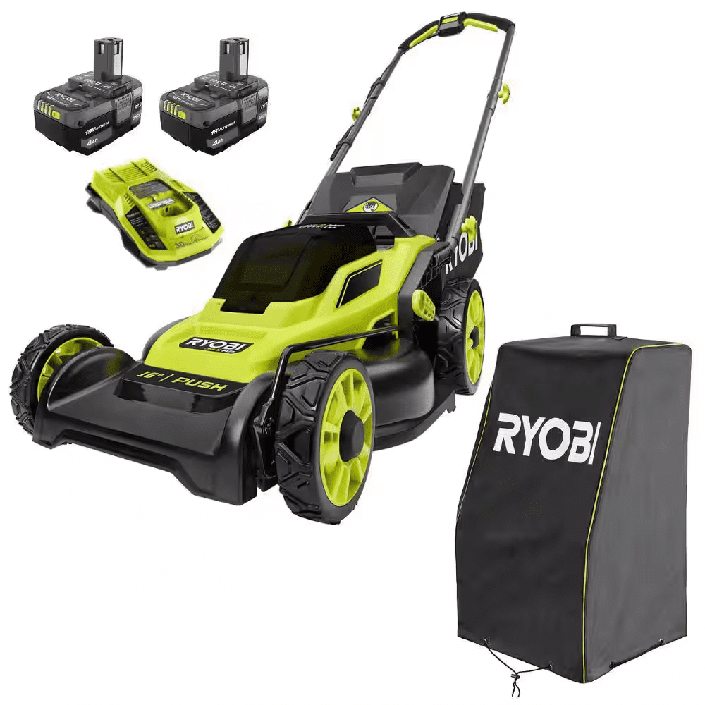 ONE+ HP 18V Brushless 16 In. Cordless Walk behind Push Mower W/ UV Resistant Cover, (2) 4.0 Ah Batteries & (1) Charger - Image 12