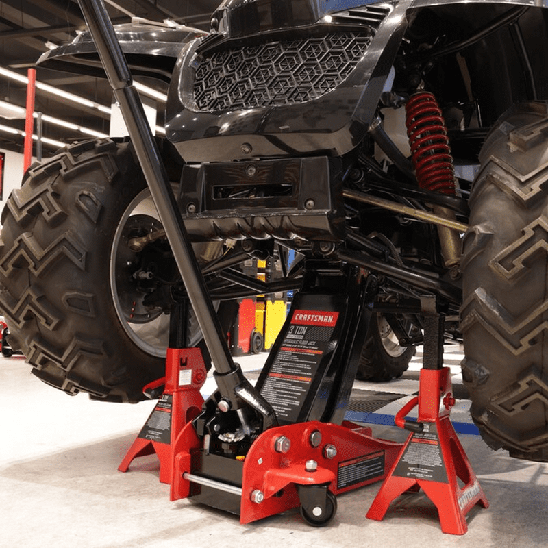 Red 3-Ton Steel Hydraulic Jack Kit - Image 7