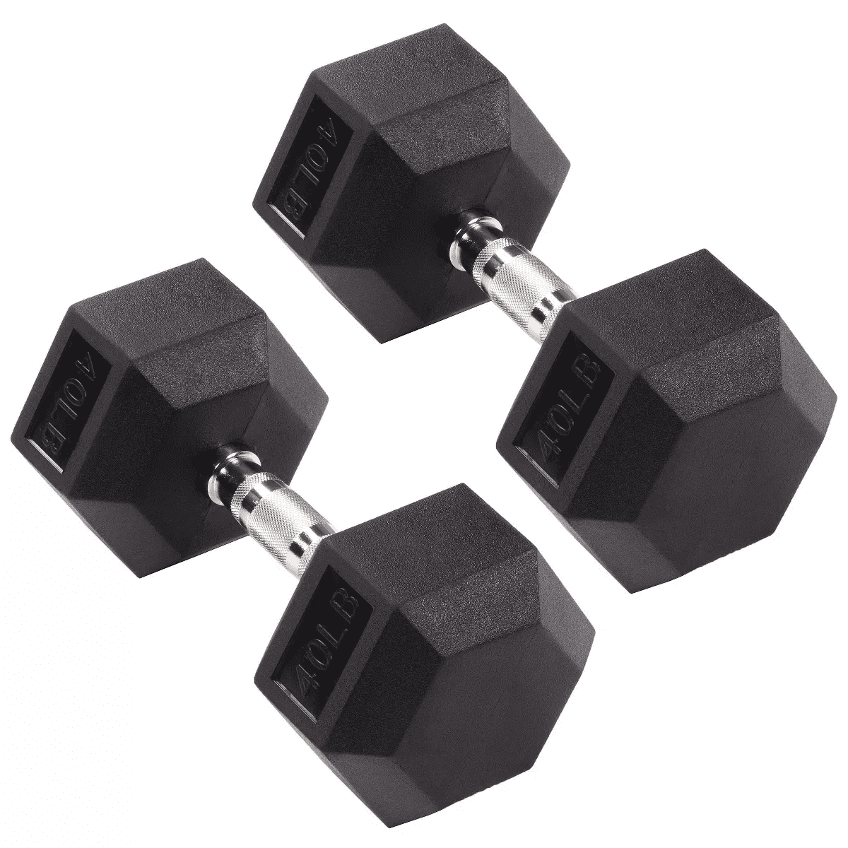 Signature Fitness Hex Dumbbells Non-Slip Free Weights Full Body Strength Training Home Gym Workout Equipment Set - Image 8