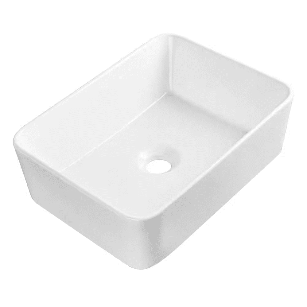Liberty 16 In.X 12 In. Vessel Bathroom Sink in White Ceramic, Faucet Not Included - Image 11