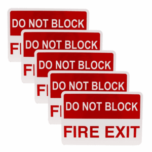 5-Pack, Do Not Fire Exit Sign Labels
