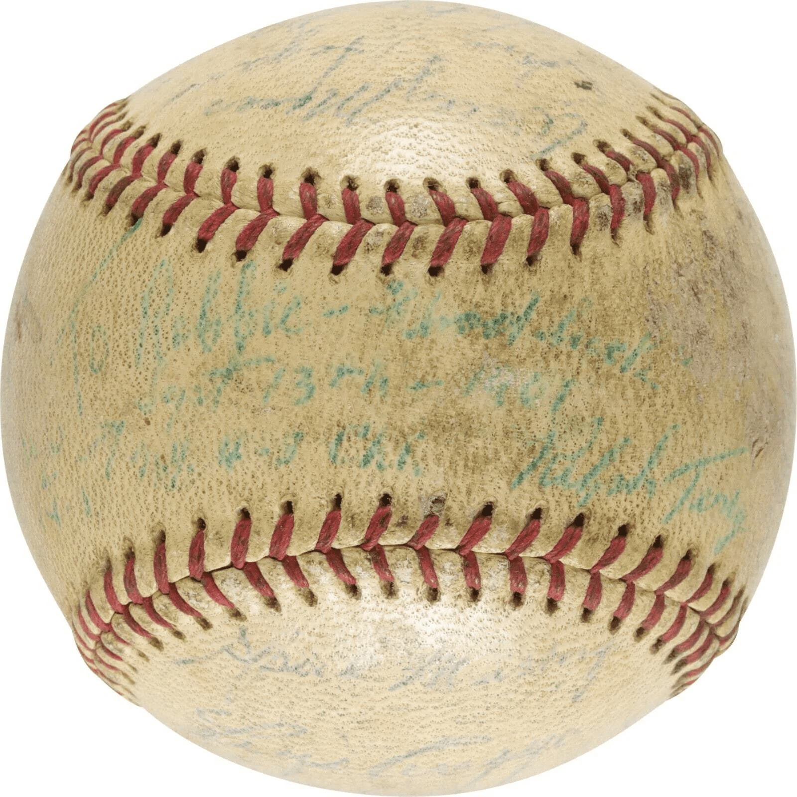 1961 New York Yankees W.S. Team Signed Game Used Baseball Mickey Mantle PSA DNA - Image 4