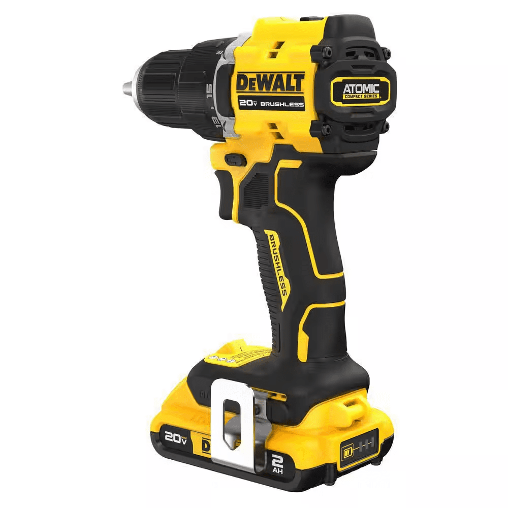 ATOMIC 20V Lithium-Ion Cordless Compact 1/2 In. Drill/Driver Kit with 4.0Ah Battery, 2.0Ah Battery, Charger and Bag - Image 3