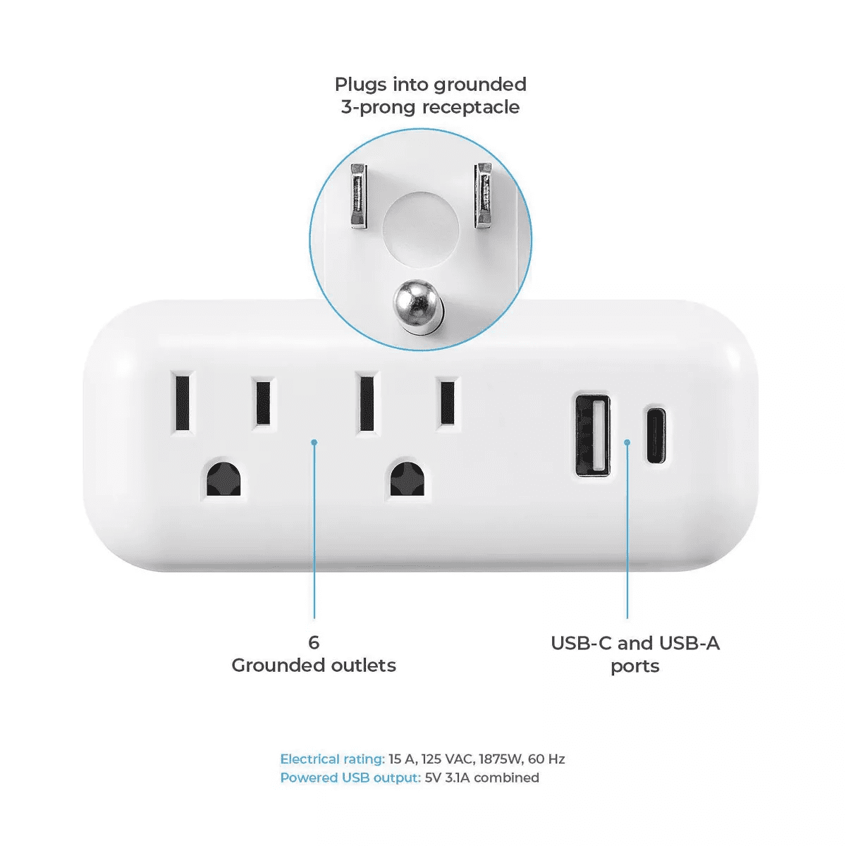 Globe Electric USB Wall Tap - Image 3