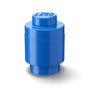 LEGO Storage Brick 1 round - Blue: Building Kit Accessory Organizer